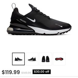 Nike Air Max 270 G golf shoes (size 10)